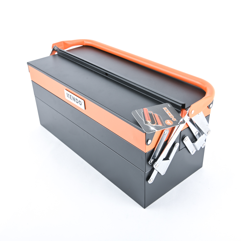 KENDO 90204 กล่องเครื่องมือเหล็ก 3 ชั้น(5ถาด) 46x20x20.5cm
