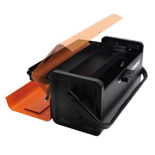 KENDO 90210 กล่องเครื่องมือเหล็ก 16นิ้วพร้อมลิ้นชักเลื่อนด้านบน 40x18x20cm