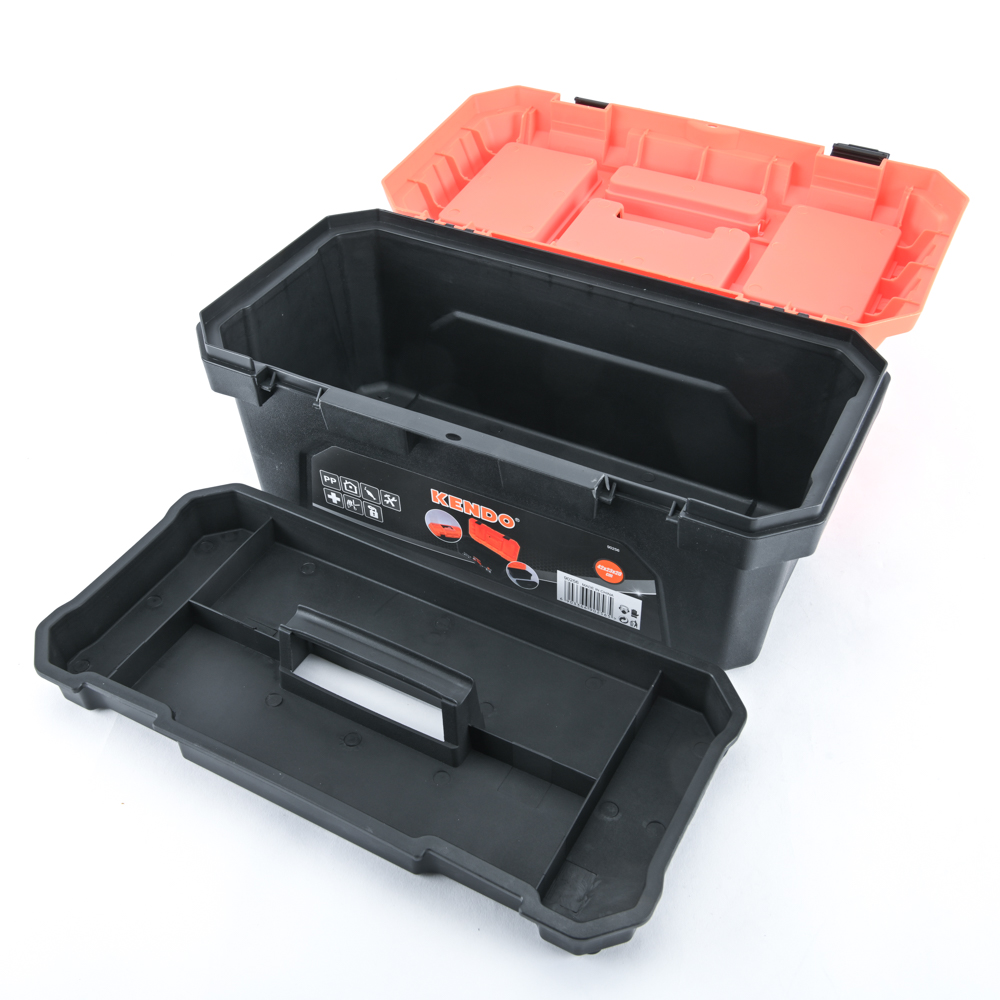 KENDO 90256 กล่องเครื่องมือพลาสติก 17นิ้ว 42x23x20cm