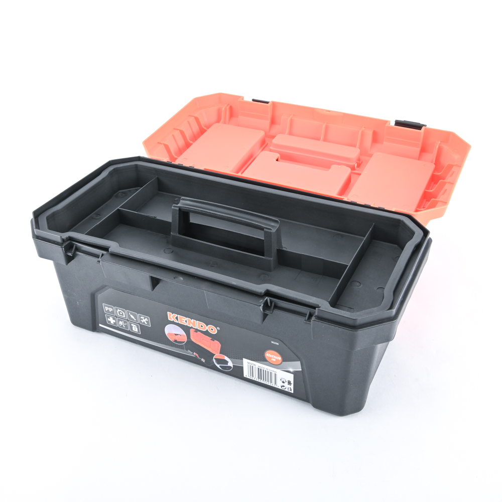 KENDO 90256 กล่องเครื่องมือพลาสติก 17นิ้ว 42x23x20cm