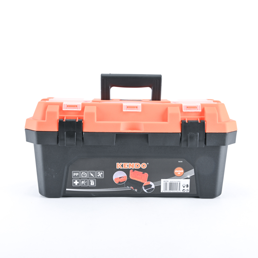 KENDO 90256 กล่องเครื่องมือพลาสติก 17นิ้ว 42x23x20cm
