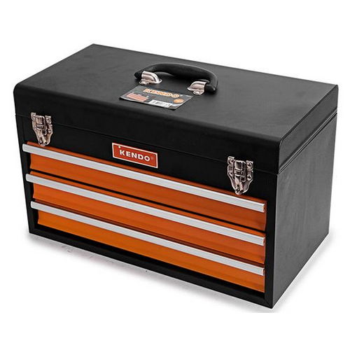 KENDO 90517 กล่องเครื่องมือ 4 ลิ้นชัก พร้อมเครื่องมือ 86 ชิ้น 46x24x28cm