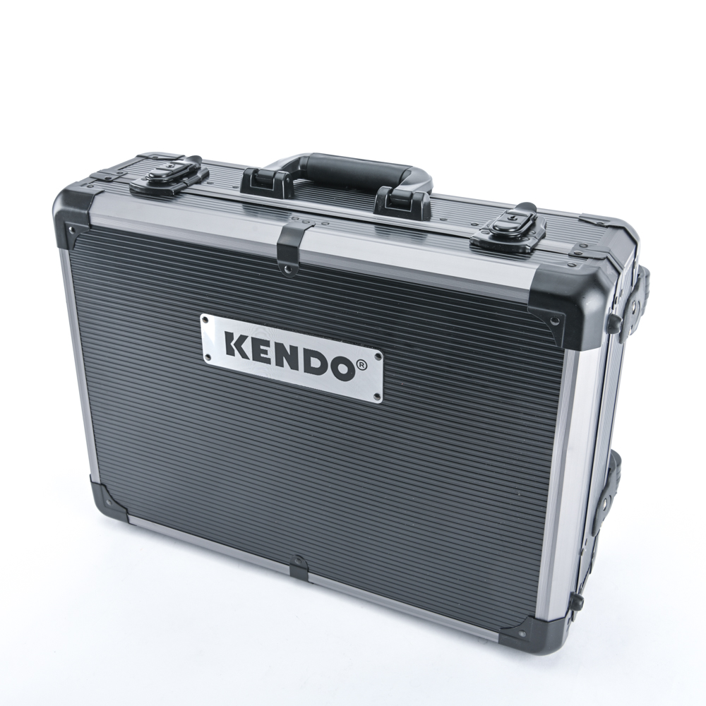 KENDO 90703 ชุดเครื่องมือ 161 ชิ้นพร้อมกระเป๋าอลูมิเนียม 460×330×150mm