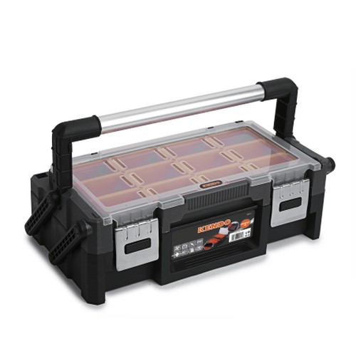 KENDO 90271 กล่องเครื่องมือพลาสติก 2 ชั้น 18 ช่อง ขนาด 46x24x14.5cm