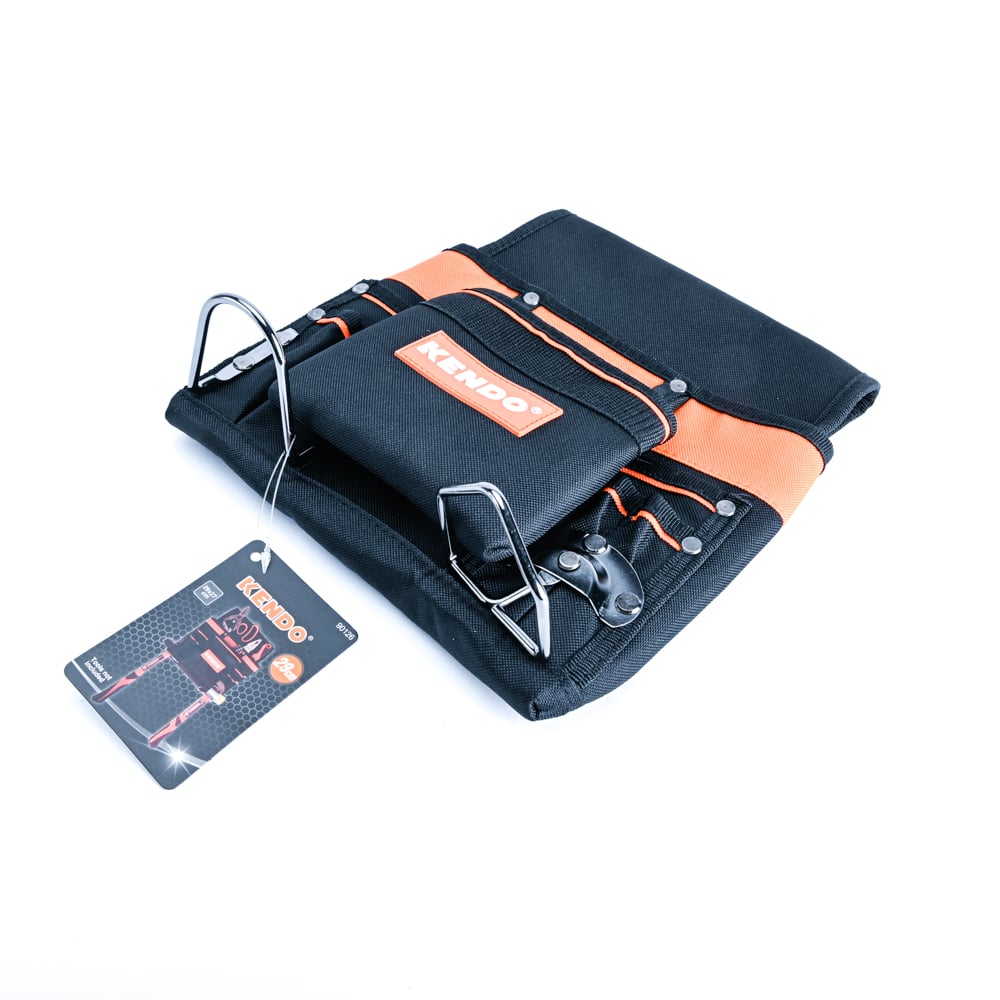 KENDO 90126 กระเป๋าเครื่องมือไร้สาย 8 ช่อง ขนาด 29x27cm.
