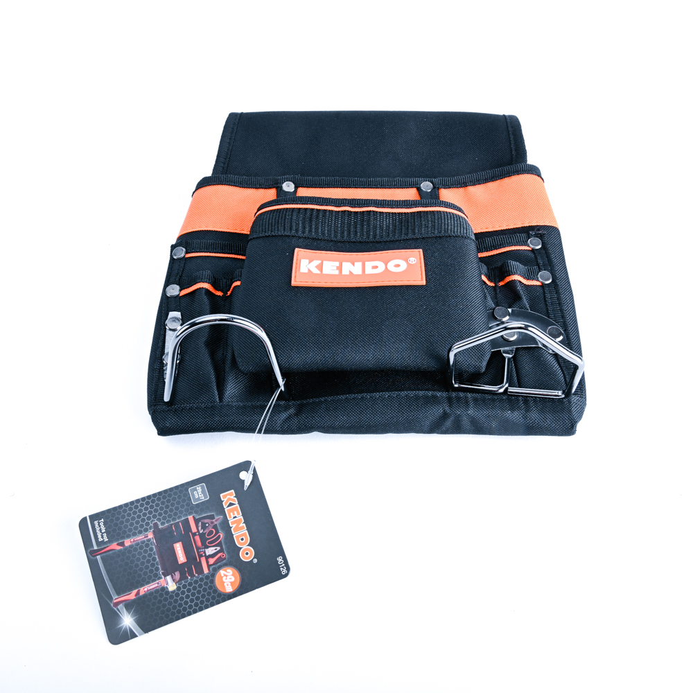 KENDO 90126 กระเป๋าเครื่องมือไร้สาย 8 ช่อง ขนาด 29x27cm.