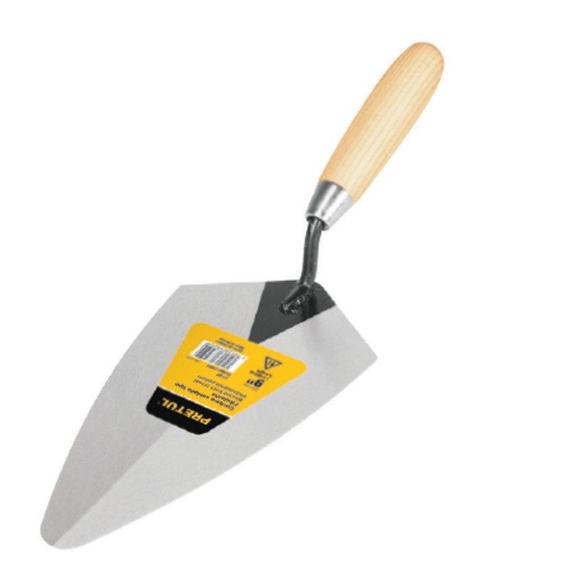 SKI - สกี จำหน่ายสินค้าหลากหลาย และคุณภาพดี | PRETUL 21050 เกียงแหลมเหล็กก่ออิฐ ด้ามไม้ 6นิ้ว (CT-6P)