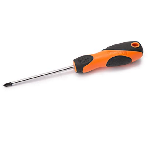 SKI - สกี จำหน่ายสินค้าหลากหลาย และคุณภาพดี | KENDO 20127 ไขควงปากแฉก (ก้านกลม+ด้ามหุ้มยาง) ขนาด 6นิ้ว(150mm.)xแกน PH1(5 mm.)