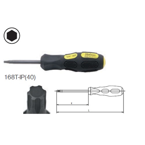KOKEN 168T(IP) ไขควงหัวท๊อกซ์พลัส-8IP