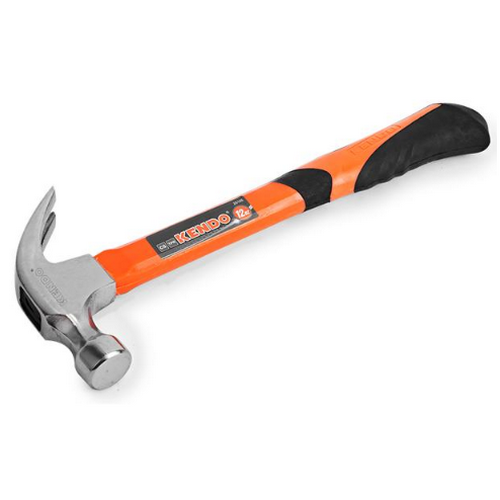 SKI - สกี จำหน่ายสินค้าหลากหลาย และคุณภาพดี | KENDO 25105 ค้อนหงอนด้ามไฟเบอร์หุ้มยาง 12oZ.