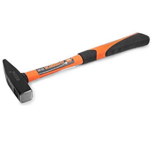 SKI - สกี จำหน่ายสินค้าหลากหลาย และคุณภาพดี | KENDO 25204 ค้อนช่างทอง ด้ามไฟเบอร์หุ้มยาง 400g