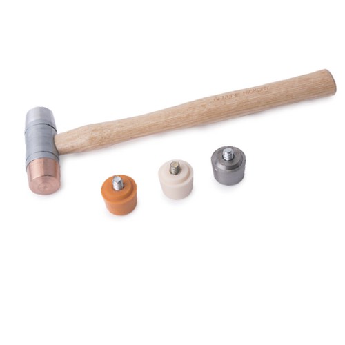 SKI - สกี จำหน่ายสินค้าหลากหลาย และคุณภาพดี | KENDO 25585 ค้อนไนล่อน 5 in 1 ขนาด 45mm พร้อมหัวเปลี่ยน (ด้ามไม้)
