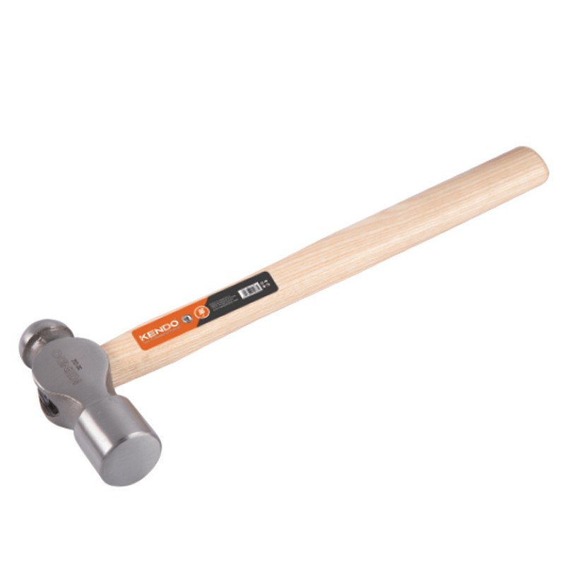SKI - สกี จำหน่ายสินค้าหลากหลาย และคุณภาพดี | KENDO 25133 ค้อนหัวกลม ด้ามไม้ 16OZ/450g (1 ปอนด์)