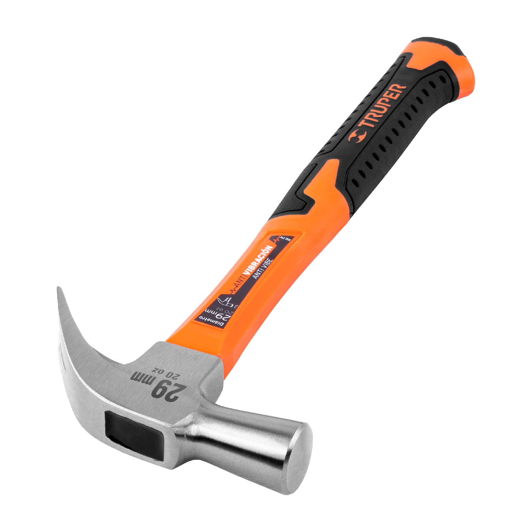 SKI - สกี จำหน่ายสินค้าหลากหลาย และคุณภาพดี | TRUPER 10852 ค้อนหงอน 1.1 นิ้ว ด้ามไฟเบอร์กลาส (MAC-29F) (ราคาต่ออัน ,ในกล่องบรรจุ 6 อัน)