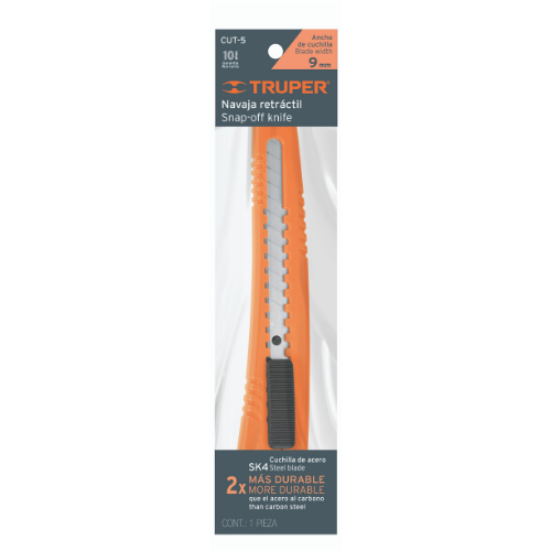 TRUPER 16968 มีดคัตเตอร์อเนกประสงค์ 5 นิ้ว (CUT-5) (ราคาต่ออัน ,ในกล่องบรรจุ 6 อัน)