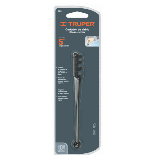 SKI - สกี จำหน่ายสินค้าหลากหลาย และคุณภาพดี | TRUPER 12953 คัตเตอร์ตัดกระจก 0.25 นิ้ว (CV-5) (ราคาต่ออัน ,ในกล่องบรรจุ 12 อัน)
