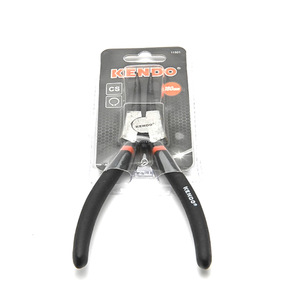 KENDO 11501 คีมถ่างแหวน ปากตรง 180mm/7นิ้ว
