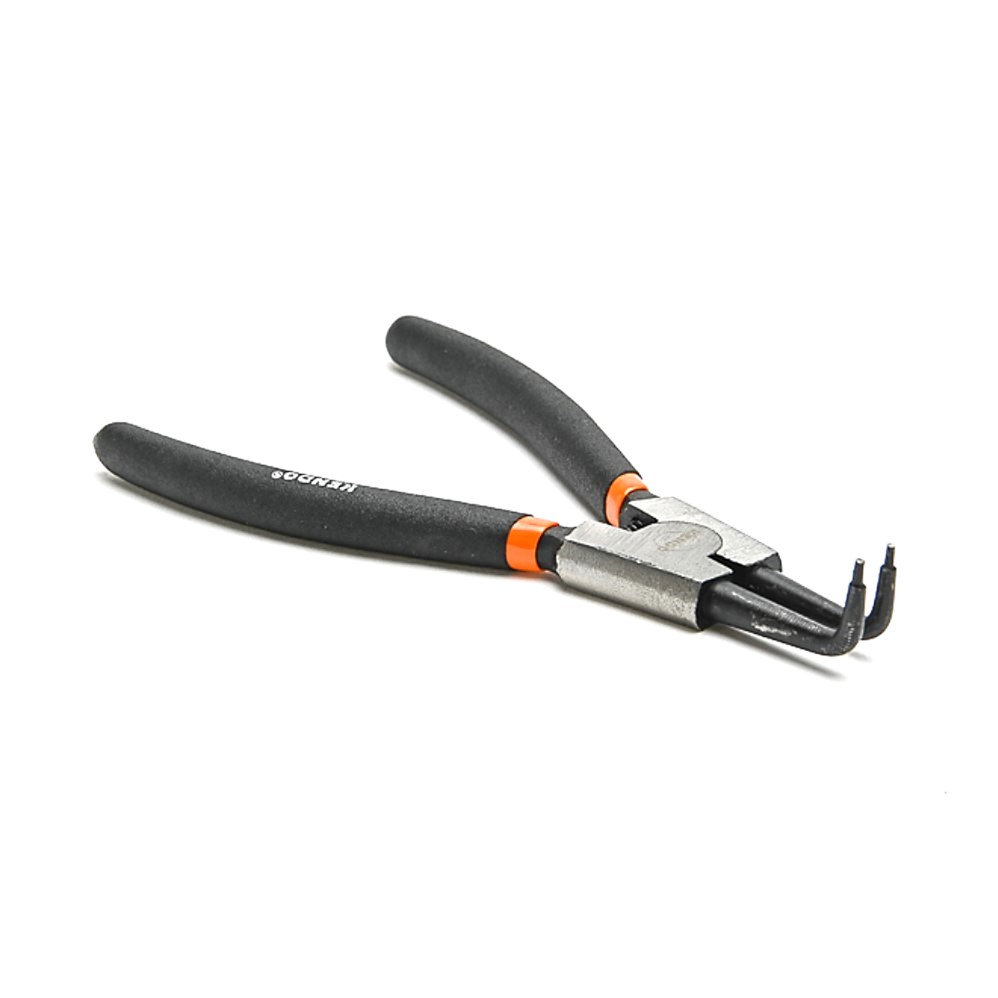 KENDO 11502 คีมถ่างแหวน ปากงอ 180mm/7นิ้ว