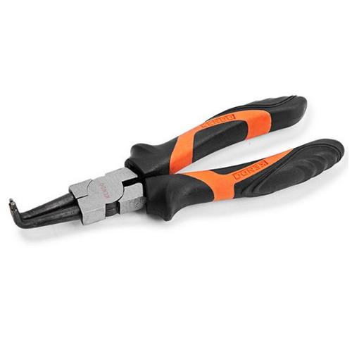 SKI - สกี จำหน่ายสินค้าหลากหลาย และคุณภาพดี | *KENDO 11512 คีมถ่างแหวน ปากงอ (ชุบปัดเงา/ด้ามหุ้มยาง) 180mm/7นิ้ว*