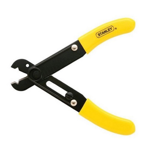 SKI - สกี จำหน่ายสินค้าหลากหลาย และคุณภาพดี | STANLEY #84-214 คีมปอกสายไฟ ปรับได้ 5นิ้ว [ราคาต่ออัน , 1 กล่องมี 15อัน] (PBT) 
