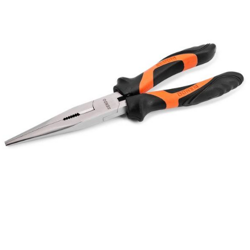 SKI - สกี จำหน่ายสินค้าหลากหลาย และคุณภาพดี | KENDO 10303 คีมปากแหลม (ชุบโครเมียม/ด้ามหุ้มยาง) 160mm/6นิ้ว