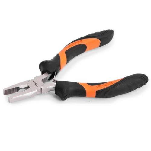 SKI - สกี จำหน่ายสินค้าหลากหลาย และคุณภาพดี | KENDO 10901 คีมปากจิ้งจก ขนาดเล็กชุบนิกเกิล ด้ามหุ้มยาง 4-1/2นิ้ว (115mm)