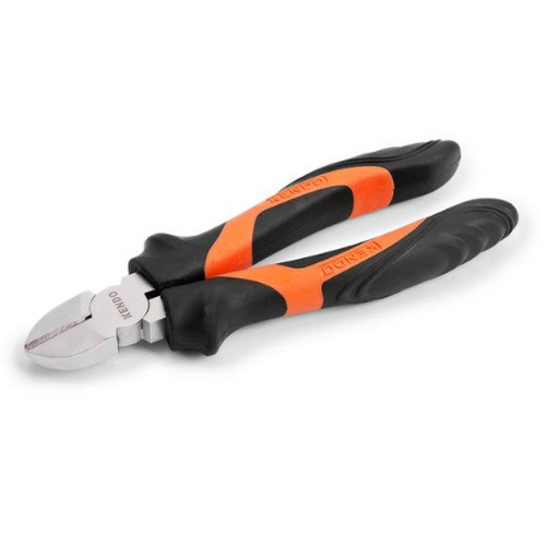 SKI - สกี จำหน่ายสินค้าหลากหลาย และคุณภาพดี | KENDO 10202 คีมปากเฉียง (ชุบนิกเกิล/ด้ามหุ้มยาง) 7นิ้ว/180mm