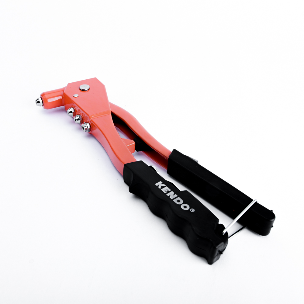 SKI - สกี จำหน่ายสินค้าหลากหลาย และคุณภาพดี | KENDO 45605 คีมยิงรีเวท หัวเปลี่ยน 4 หัว 10.5นิ้ว/265mm