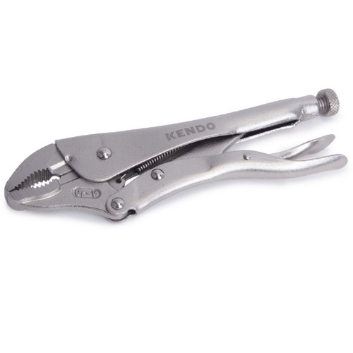 SKI - สกี จำหน่ายสินค้าหลากหลาย และคุณภาพดี | KENDO 11606 คีมล็อคปากโค้งน้อย 10นิ้ว ชุบโครเมี่ยม
