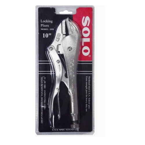 SKI - สกี จำหน่ายสินค้าหลากหลาย และคุณภาพดี | SOLO คีมล็อคปากตรง CODE 25133 (NO2555-10นิ้ว) (6อัน/กล่อง)