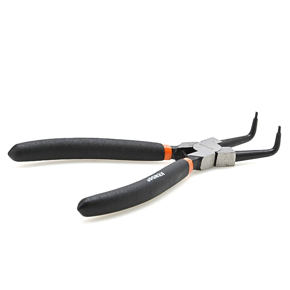 KENDO 11504 คีมหนีบแหวน ปากงอ 180mm/7นิ้ว