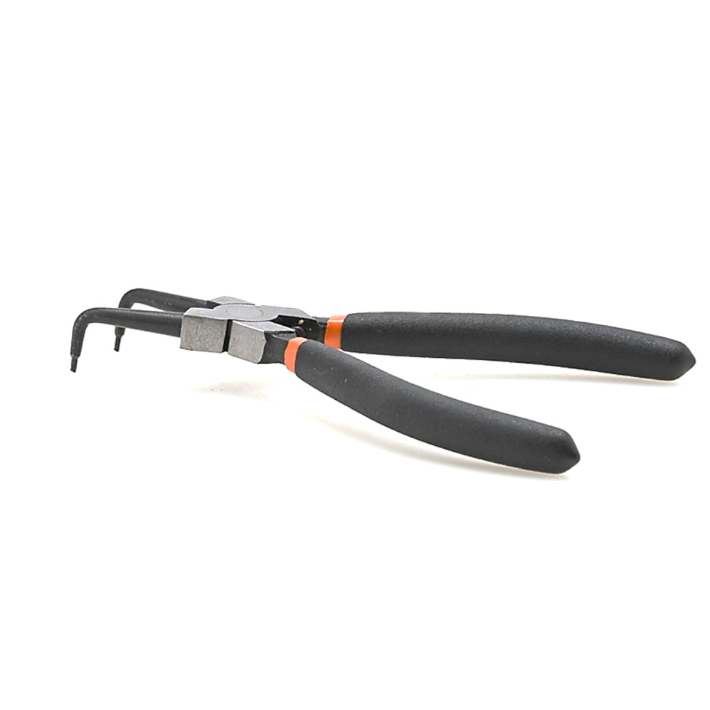 KENDO 11504 คีมหนีบแหวน ปากงอ 180mm/7นิ้ว