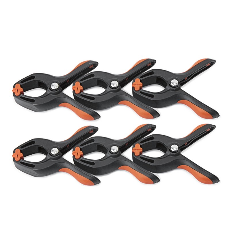 SKI - สกี จำหน่ายสินค้าหลากหลาย และคุณภาพดี | KENDO 40124 ตัวหนีบแบบสปริง 4 นิ้ว 6 ชิ้น