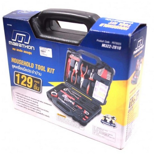 SKI - สกี จำหน่ายสินค้าหลากหลาย และคุณภาพดี | MARATHON M322-2810 ชุดเครื่องมือประจำบ้าน 129 ชิ้น