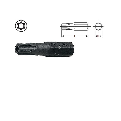 SKI - สกี จำหน่ายสินค้าหลากหลาย และคุณภาพดี | KOKEN 108TH-28(TH) ดอกไขควงตอกหัวท็อกซ์ มีรู T30Hx28