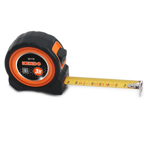 SKI - สกี จำหน่ายสินค้าหลากหลาย และคุณภาพดี | KENDO 35116 ตลับเมตร 3m.x16mm (หุ้มยาง)