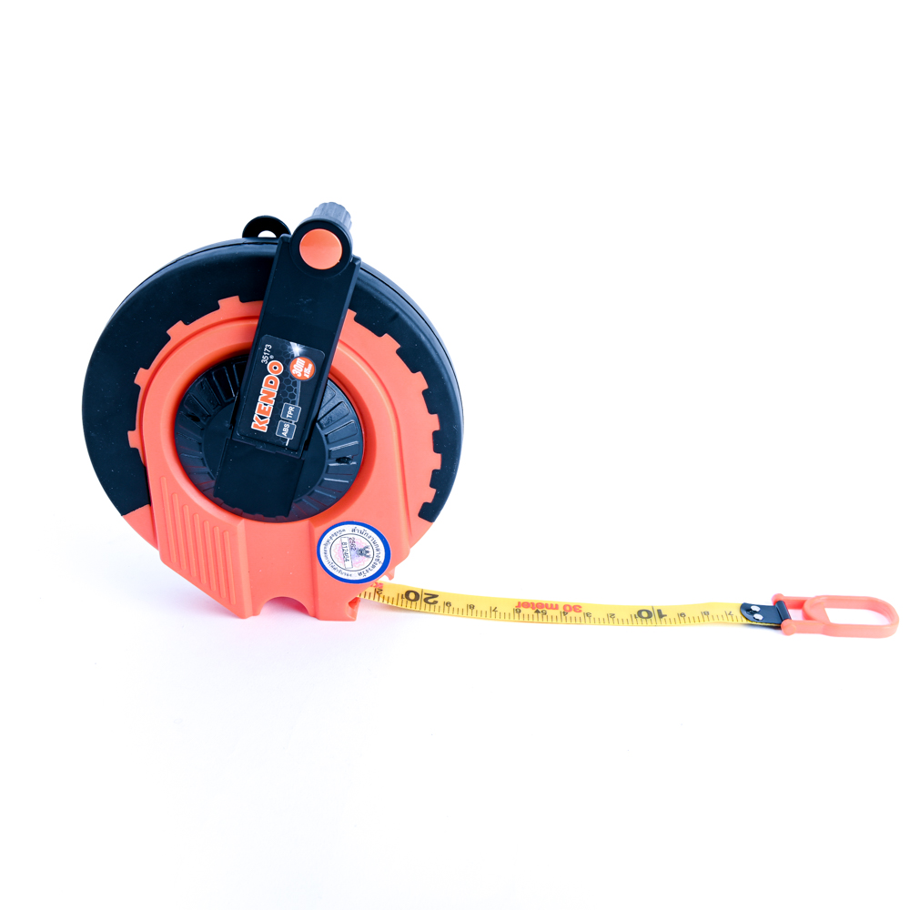 KENDO 35173 เทปวัดที่หุ้มยาง 30m.x15mm