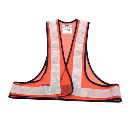 ProTape V-series เสื้อสะท้อนแสงสีส้ม (กั๊ก) #SM420 (ราคาต่อตัว , แพ็คละ 48 ตัว)