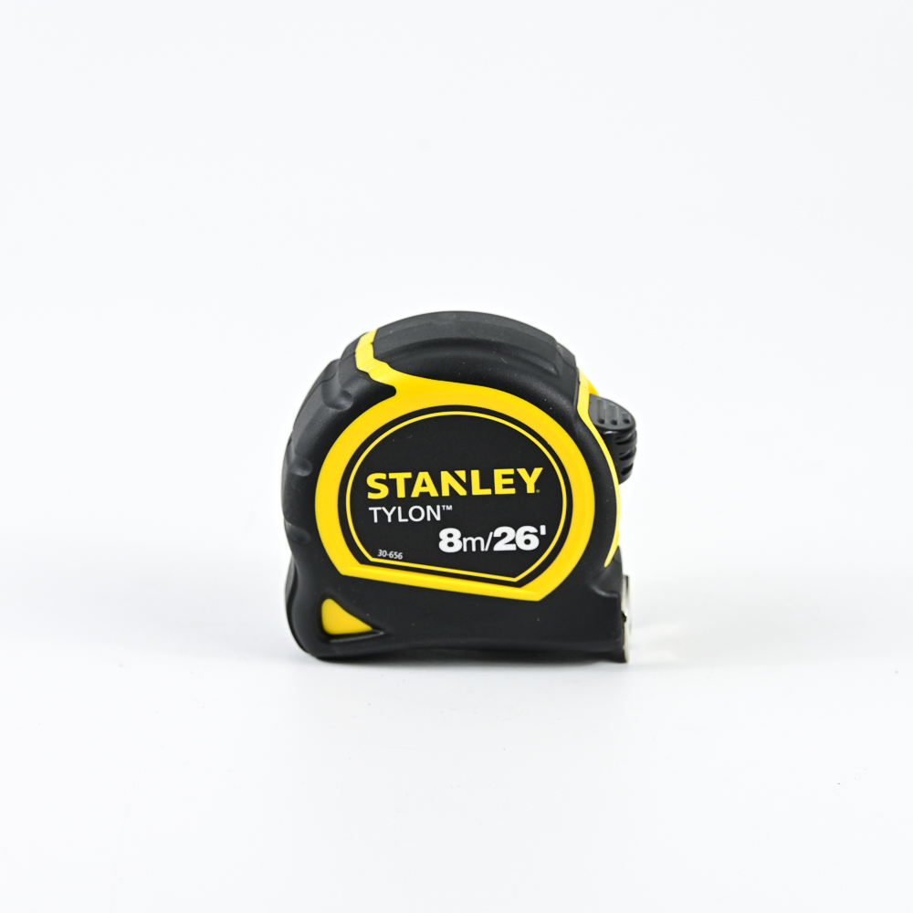STANLEY 30-656N-20-159 ตลับเมตรพลาสติกสีดำ-เหลือง 8 ม. Tylon Tape (SPE)