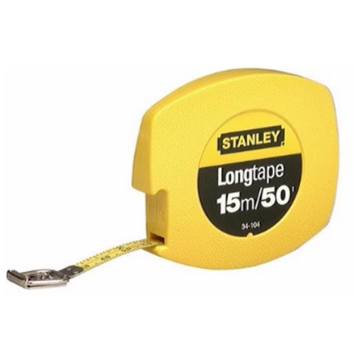 SKI - สกี จำหน่ายสินค้าหลากหลาย และคุณภาพดี | STANLEY 34-104 เทปเหล็กวัดที่ 15 ม. รุ่น Long Tape [ราคาต่อลูก , 1 กล่องมี 6ลูก] (PBT)