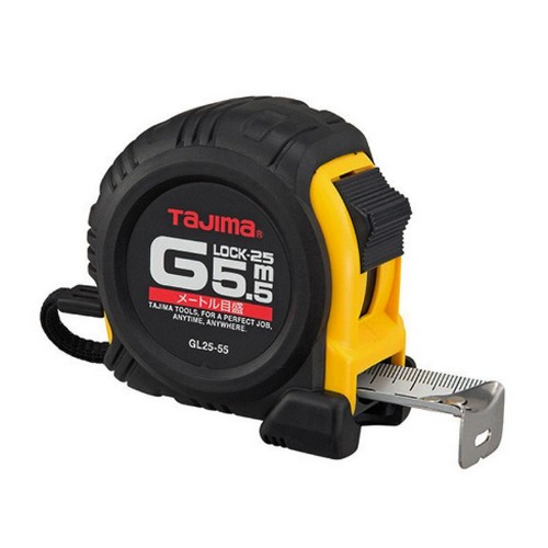 SKI - สกี จำหน่ายสินค้าหลากหลาย และคุณภาพดี | TAJIMA GL25-55BL ตลับเมตร 25mm 5.5mm G-LOCK (เทปโลหะ) (6อัน/กล่อง)