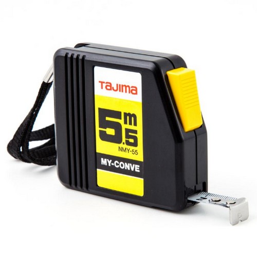 SKI - สกี จำหน่ายสินค้าหลากหลาย และคุณภาพดี | TAJIMA NMY-55BL ตลับเมตรสายโลหะ ชนิดหยุดเองอัตโนมัติ 13mmx5.5เมตร