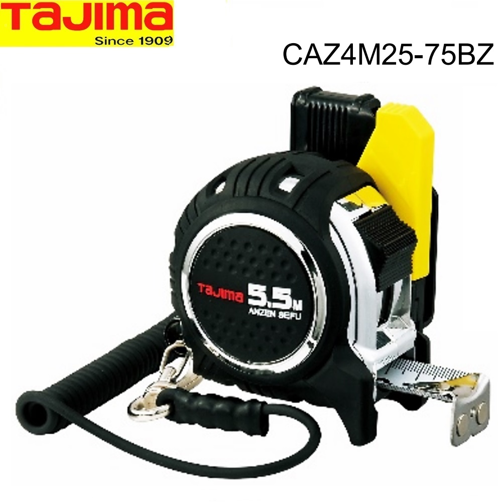 SKI - สกี จำหน่ายสินค้าหลากหลาย และคุณภาพดี | TAJIMA CAZ4M25-75 ตลับเมตร ยาว 7.5m (ANZEN-SEFU) 