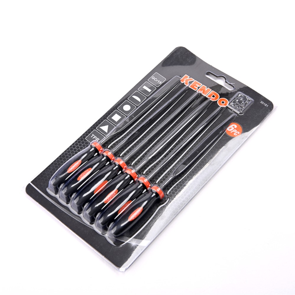 *KENDO 30181 ตะไบเพชร 6 ตัวชุด 3x140mm.*