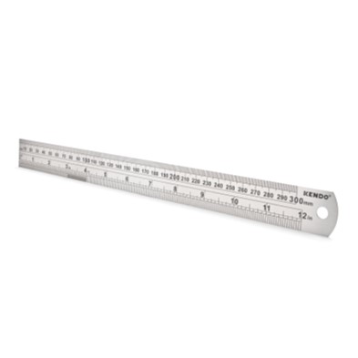 KENDO 35312 บรรทัดสเตนเลส 300mm. (12นิ้ว)