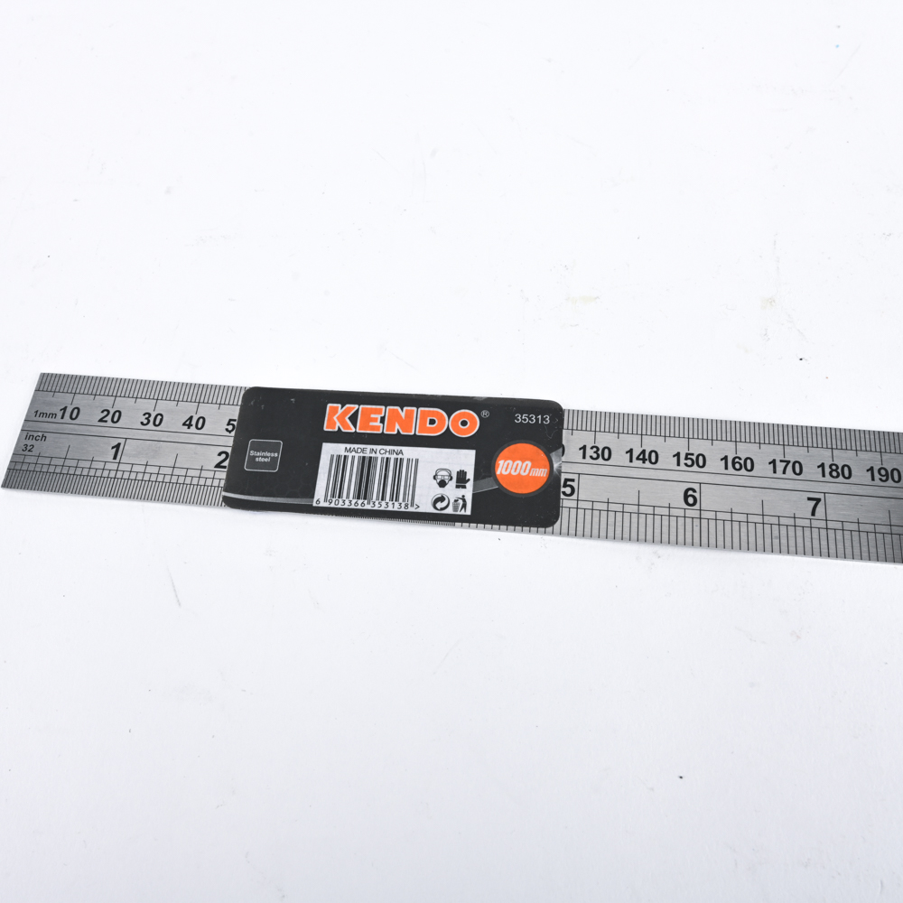 KENDO 35313 บรรทัดสเตนเลส 1000mm. (40นิ้ว)