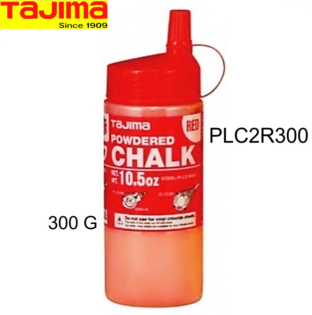 SKI - สกี จำหน่ายสินค้าหลากหลาย และคุณภาพดี | TAJIMA PLC2R300 ผงชอล์กสีแดง 300G สำหรับบักเต้า  (6ขวด/ก)
