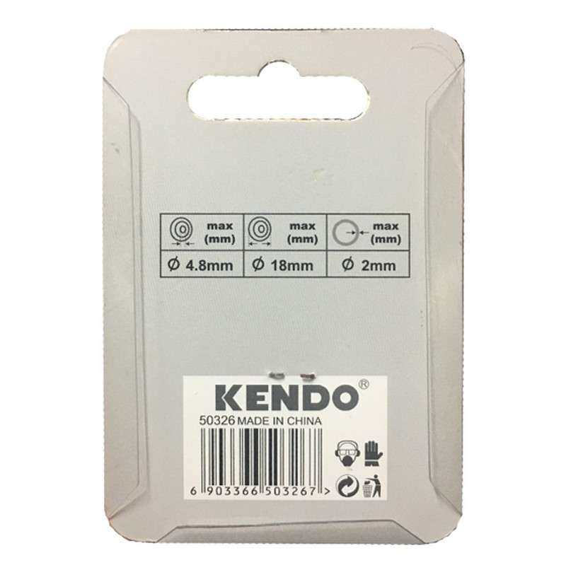 KENDO 50326 ลูกคัตเตอร์ตัดแป๊ป 3x18x4.8mm (แพ็ค 2 ชิ้น)