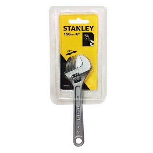 STANLEY 87-431 ประแจเลื่อนชุบขาว 6นิ้ว (ราคาต่ออัน , 1 กล่องมี 6อัน)(PBT)