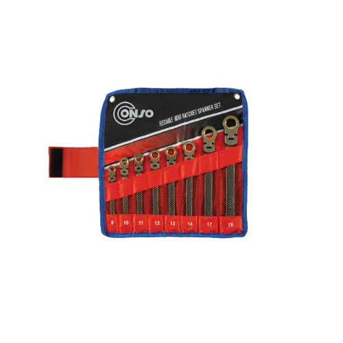 SKI - สกี จำหน่ายสินค้าหลากหลาย และคุณภาพดี | CONSO RPRT0108 แหวนข้างปากตายฟรีสปีด 2 ทาง  8 ตัวชุด (8-19) [CN-6502001]